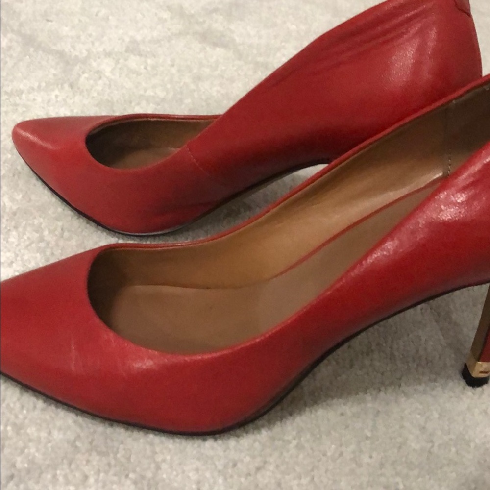 Only worn once red shoes from aldo